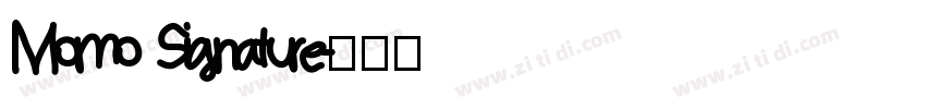 Momo Signature字体转换